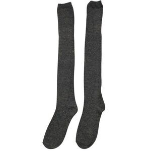 Vintage Grey/Brown Speckled Over‎ The Knee Socks One Size